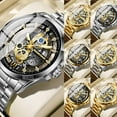 thumbnail image 4 of Gifts for Men: Stainless Steel Chronograph Watch, Silver and Black, Waterproof, for Business, Casual, or Dress Wear, 4 of 4