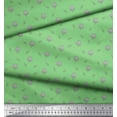 thumbnail image 3 of Soimoi Green Cotton Duck Fabric Leaves & Lotus Floral Decor Fabric Printed Yard 42 Inch Wide, 3 of 3