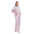 thumbnail image 4 of Kolipajam 100% Cotton Pajamas For Women Short-Sleeve Long Pants PJS Button Down Sleepwear XL, 4 of 6