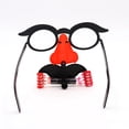 thumbnail image 5 of 2 piezas de accesorios divertidos para nariz, bigote, gafas, silbato, disfraz, marco redondo, nariz falsa, soplado, accesorios de broma de dragón (tamaño grande, sin fosa nasal, color aleatorio), 5 of 5