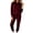 Wine, variant on HAiming Womens Sweatsuits Sets 2 Piece Outfits Long Sleeve Hooded Sweatshirts Sweatpants Workout Clothes with Pockets
