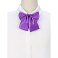 thumbnail image 2 of INSPIRE CHIC Women's Pre-Tied Bowknot Bow Tie Adjustable Strap Bowtie Solid Color One Size Purple, 2 of 6