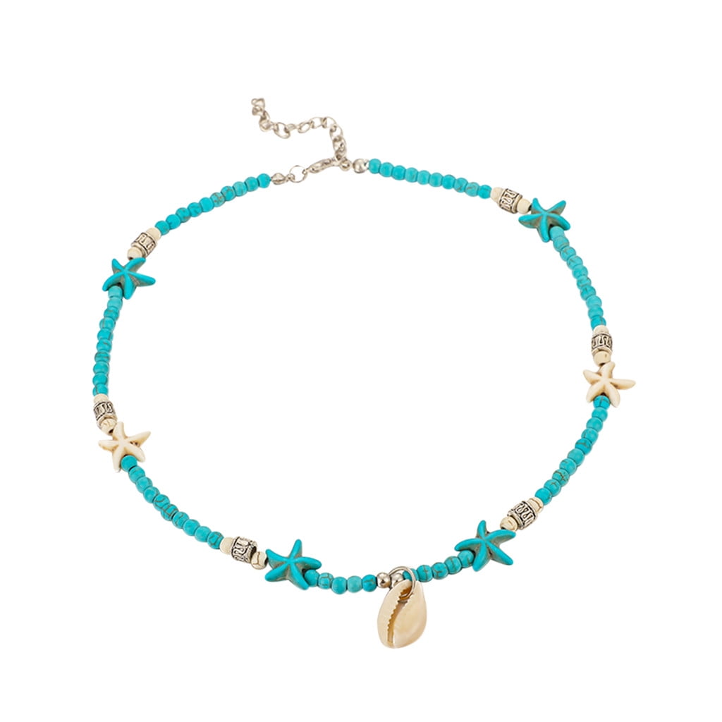 Fashion Natural Boho Sea Shell Cowrie Beach Choker Women Necklace Jewelry Lady 