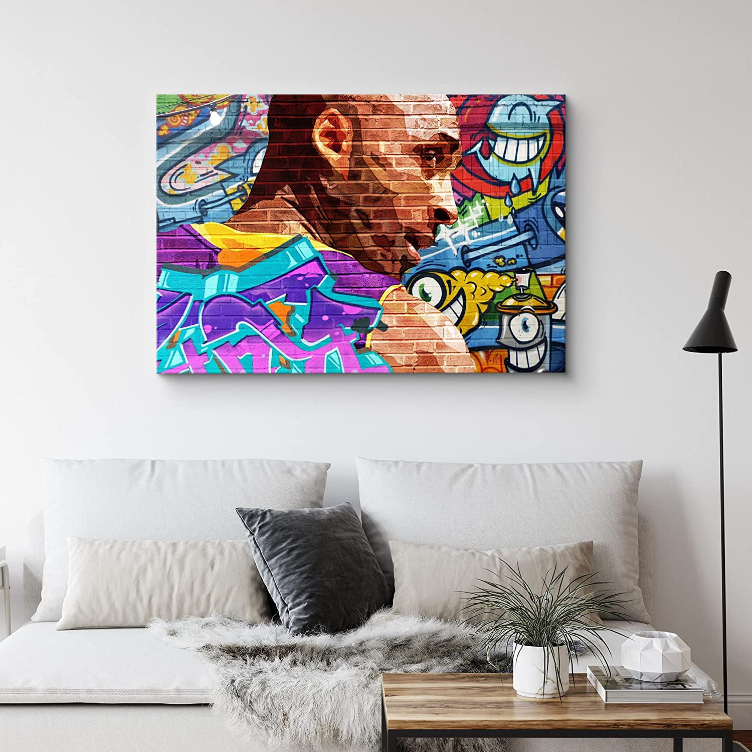 Hand - Painted Kobe Bryant Pop Art Acrylic Canvas