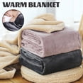 thumbnail image 3 of Mantas eléctricas de 5V, calentador de cama suave y grueso, manta de calefacción cálida de invierno, termostato lavable, carga USB con bolsillo, 3 of 4
