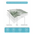 thumbnail image 5 of Quilts Twin-XL Size Bedding Set, Green Palm Leaves Lightweight Quilted Comforter, Summer Botanical Tropical Plants Soft Reversible Bedspread Coverlet with Pillow Covers for All Season, 68" x 98", 5 of 7