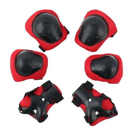 6pcs Inline Skating Wrist Guard Elbow Knee Protector Pad (Best Wrist Guards For Rollerblading)