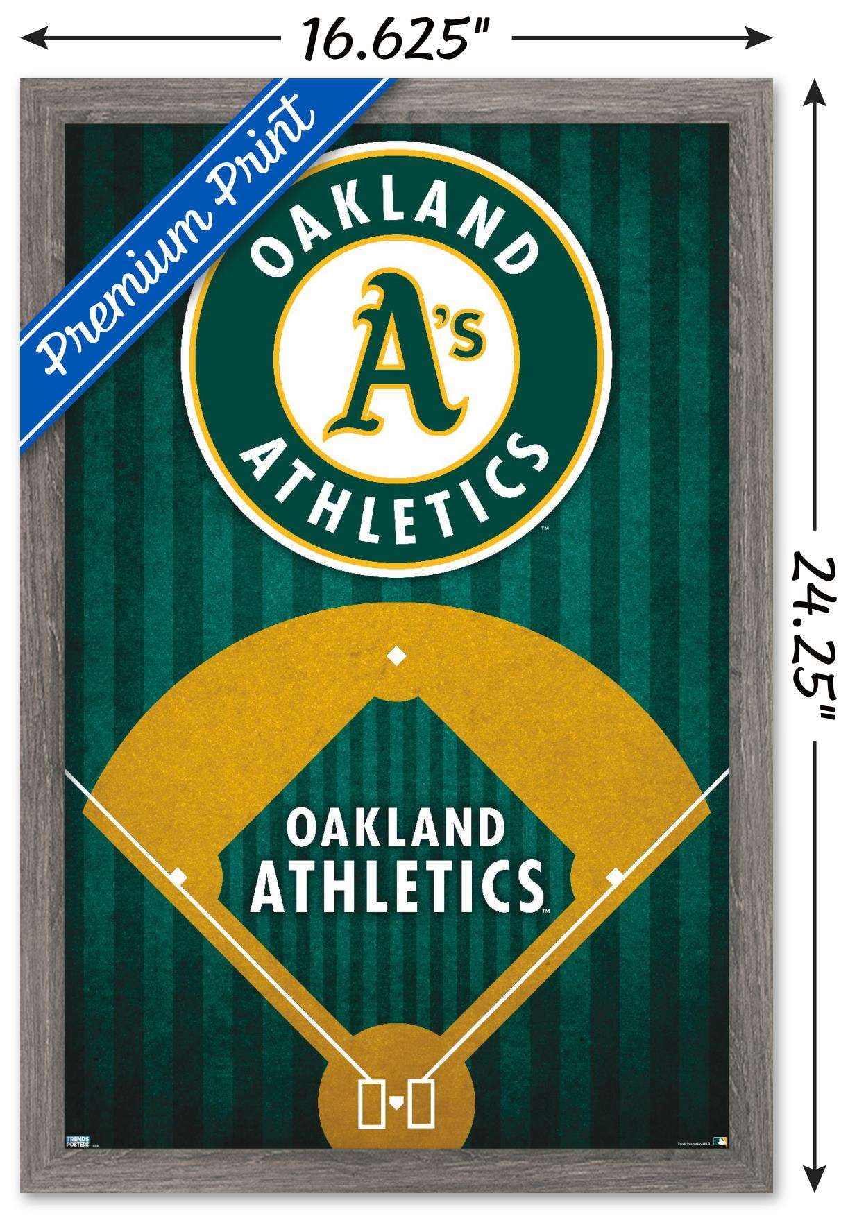 MLB Oakland Athletics - Logo 20 Wall Poster, 14.725" x 22.375", Framed