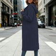 thumbnail image 3 of cocolona Womens Cable Knit Long Sweater Cardigan Loose Casual Hooded Long Sleeve Sweater Solid Color Trendy Fall Tunic Cardigan, 3 of 5