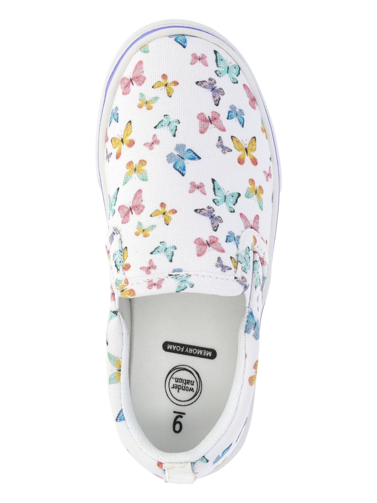 Wonder Nation Little and Big Girls Casual Slip On Sneakers