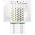 thumbnail image 6 of No Hook Shower Curtain with Snap in Liner, Yellow Grey and Black Geometric Striped Hotel Shower Curtains for Bathroom, Washable Shower Curtain Liner Set with Mesh Top Window, 72"x72", 6 of 6