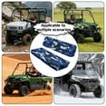 thumbnail image 5 of Uorisanigo Camouflage Blue UTV Bench Seat Cover Set for Kawasaki Mule 3010 Diesel 4x4 2003-2008, Mule Seat Cover Protector All Weather Protection, Replacement UTV Seats Cushion, 5 of 7