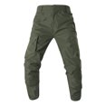 thumbnail image 2 of RXIRUCGD Mens Casual Fashion Solid Multiple Pockets Quick Drying WorkTrousers Zipper Pants, Army Green, Size: M, 2 of 4