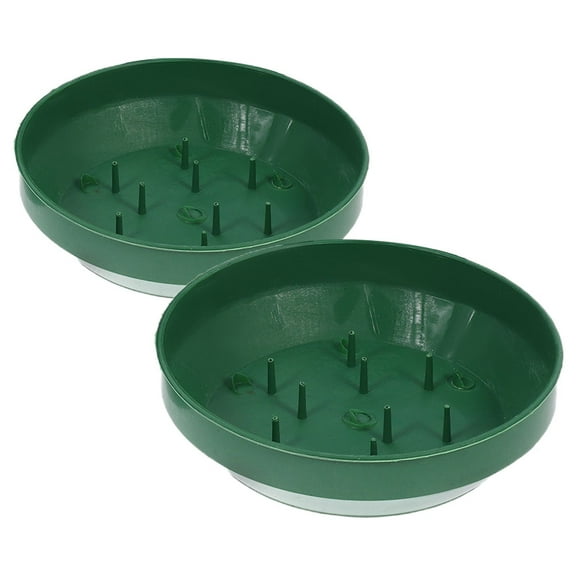 OATIPHO 2Pcs Green Floral Foam Trays Flower Mud Holder for Versatile Plant Displays