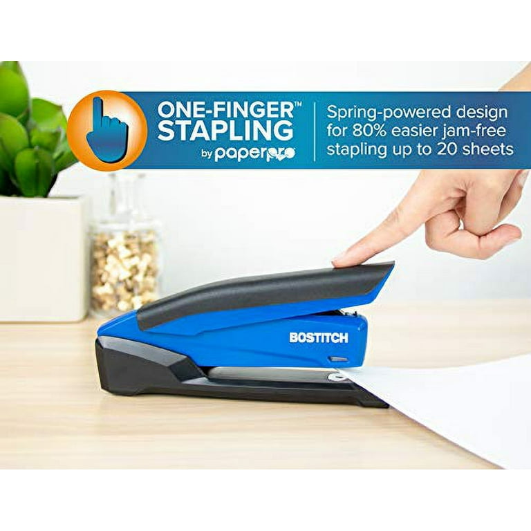 Bostitch Office InPower Spring-Powered Desktop Stapler, 20 Sheet