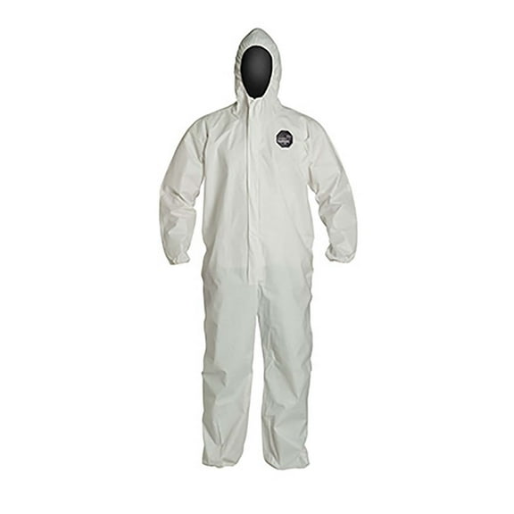 PROSHIELD® 60, COVERALL, ZIPPER FRONT, RESPIRATOR FIT HOOD, ELASTIC WRIST AND ANKLE, STORMFLAP
