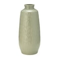 thumbnail image 6 of Modern Carved Vase for Living Room Decor - Ceramic Flower Vase for Bedroom, Home, and Office Styling - Decorative House Accent for Entryway and Console Table Decor - 15", Green, 6 of 11