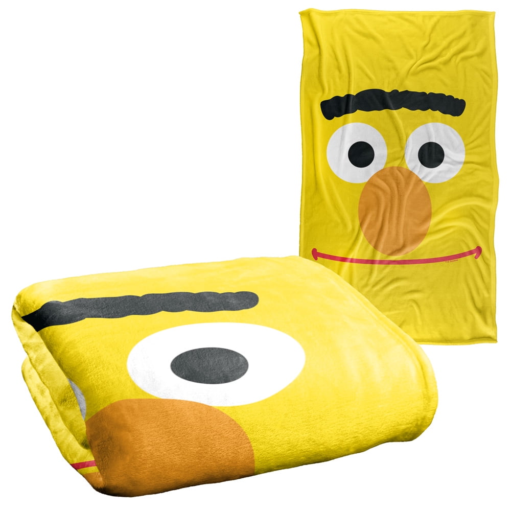 Sesame Street Bert Face Officially Licensed Silky Touch Super Soft