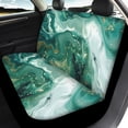 thumbnail image 4 of Pzuqiu Car Seat Cover Sets Non Slip Polyester, Compatible with Automotive Seats Front Drive Seat, for Truck Trucks, Green Gold Marble Design, 4 of 10