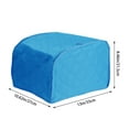 thumbnail image 3 of 2 Slices Bread Toaster Cover Protector Home Small Appliance Cover Kitchen Tool Household Storage Case,Blue,Cotton, 3 of 5