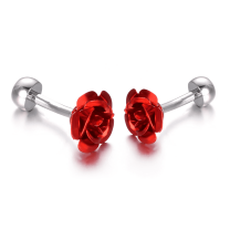 Yoursfs Men's Shirt Cufflinks Rose Personalized Cufflinks Gift
