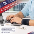 thumbnail image 4 of Wrist Wraps for Wrist Support - Wrist Compression for Tendonitis, Arthritis & Carpal Tunnel Relief. Great Alternative to a Bulky Wrist Brace or Wrist Splint. Fits Left or Right Hands (2 Wraps), 4 of 8