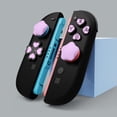 thumbnail image 2 of Thumb Grips for Switch 2 (2025) – 7pcs Pink Silicone Joystick Caps and Button Covers, Joycon Grip Button Stick Cover(Purple Pink, 2 of 12