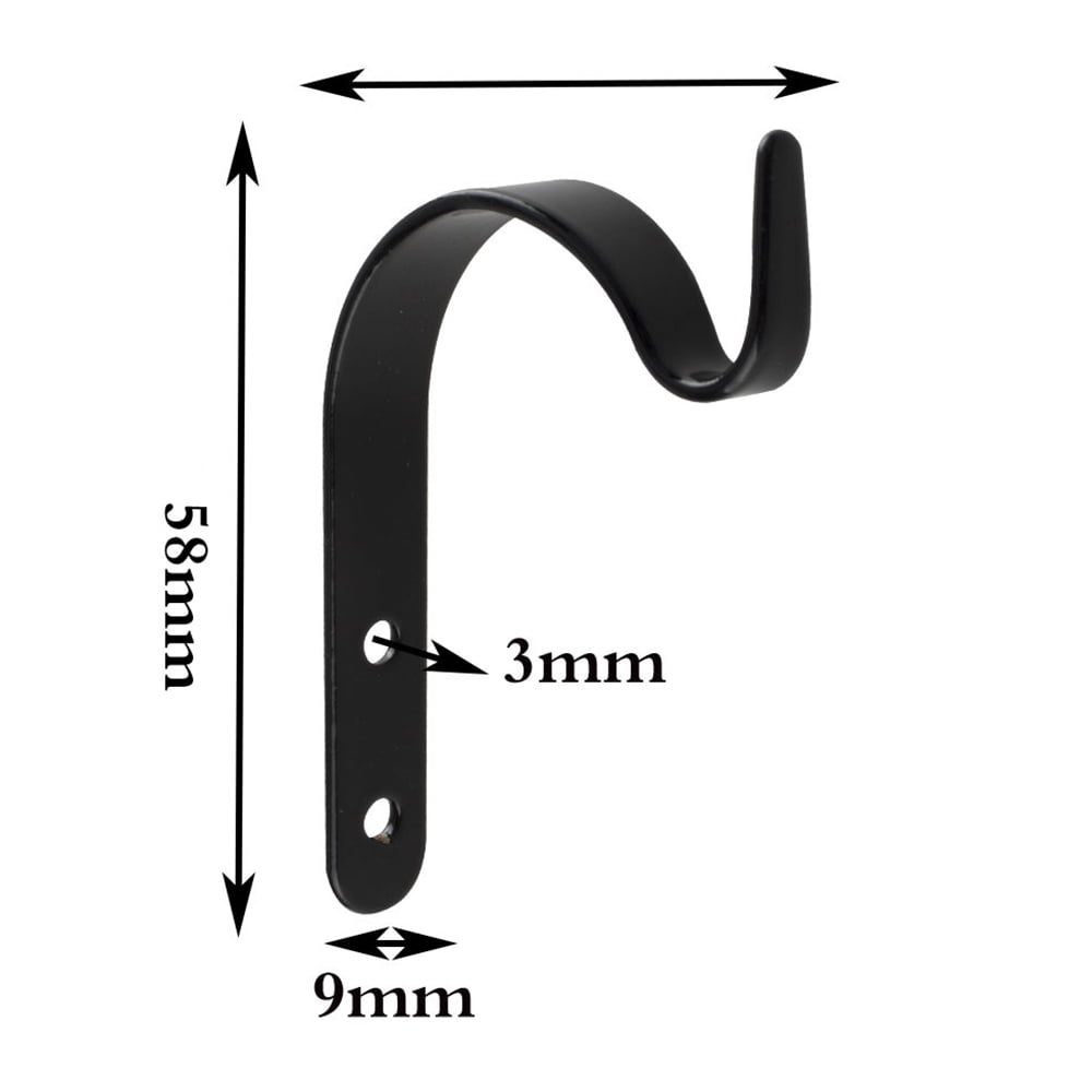 Iron Wall Hooks Rustic Metal Lantern Bracket Mason Jar Sconces for Bird Feeders Wind Chimes Plant Planter Coat Indoor Outdoor Rustic Home Decor 5x4.4inch