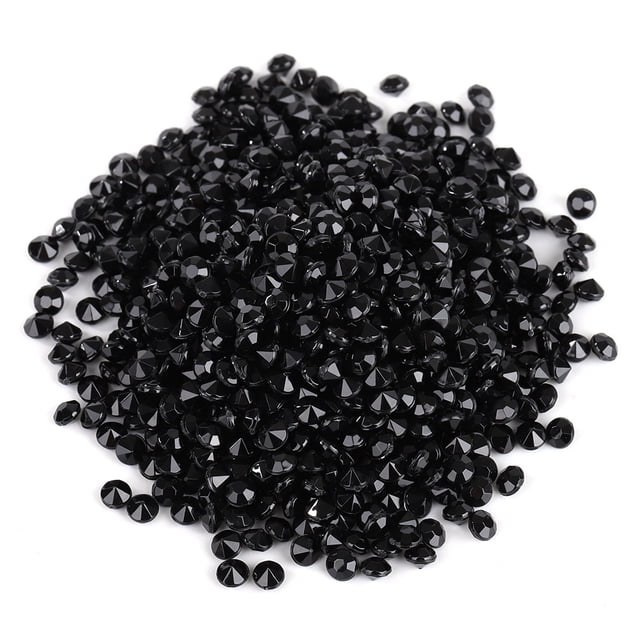 5000 Uds. De gemas de confeti de diamantes acrílicos puntiagudos para fiesta de boda (negro)