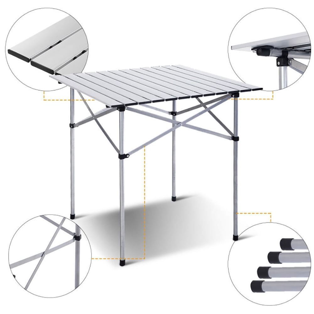Aimee Lii Roll Up Portable Folding Camping Aluminum Picnic Table, Picnic Camping Table for Adults Aimee Lii Roll Up Portable Folding Camping Aluminum Picnic Table, Picnic Camping Table for Adults