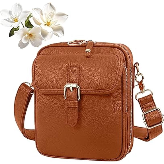 2026 New Leather Crossbody Bag for Women, Small Travel Crossbody Purse Handbag, Large Capacity Bags Adjustable(A)