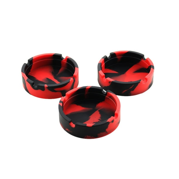XMMSWDLA Silicone Ashtrays for Cigarettes Rubber Tray High Heat