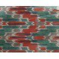 thumbnail image 4 of oneOone Georgette Viscose Fabric Chevron Kasuri Printed Fabric 1 Yard 42 Inch Wide, 4 of 4