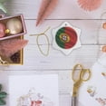 thumbnail image 6 of 3drose, Flag of Portugal, 3 inch Snowflake Porcelain Ornament, 6 of 7