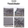 thumbnail image 5 of FOLUNSI Palazzo Woven Pants - Elastic Waist, Wide Leg, Lounge - Women, 5 of 9