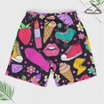 thumbnail image 2 of Sunyuer Men's Swim Trunks with Compression Liner 2-in-1 Drawstring Swimming Shorts Quick Dry Beach Board Shorts with Pockets, Colorful Trendy Fashion, S, 2 of 8