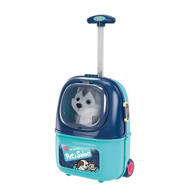 Maletin De Animales Perrito Azul My Pets 2 en 1