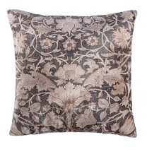 STP GOODS Throw Pillow 18x18" (45x45 cm) Baroque Leaf Velvet Decorative Pillow