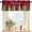 Christmas Tree, variant on Christmas Valance for Kitchen Windows, Winter Pine Branches Xmas Candy Rod Pocket Valances Short Curtains, Cappuccino Retro Linen Curtain Valance for Bedroom Bathroom 1 Panel 54x18in