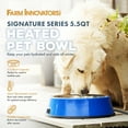 thumbnail image 3 of HEATED BOWL SS 5.5QT BL 60W Pet Heated Bowl with Stainless Steel Insert for Pets, Blue, 3 of 8