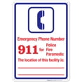 thumbnail image 1 of Emergency Telephone Number Sign, Pool Sign,, 1 of 1