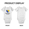 thumbnail image 3 of Just A Little Bosnian Funny Baby Clothing Bodysuits For Boy Girl, 3 of 5