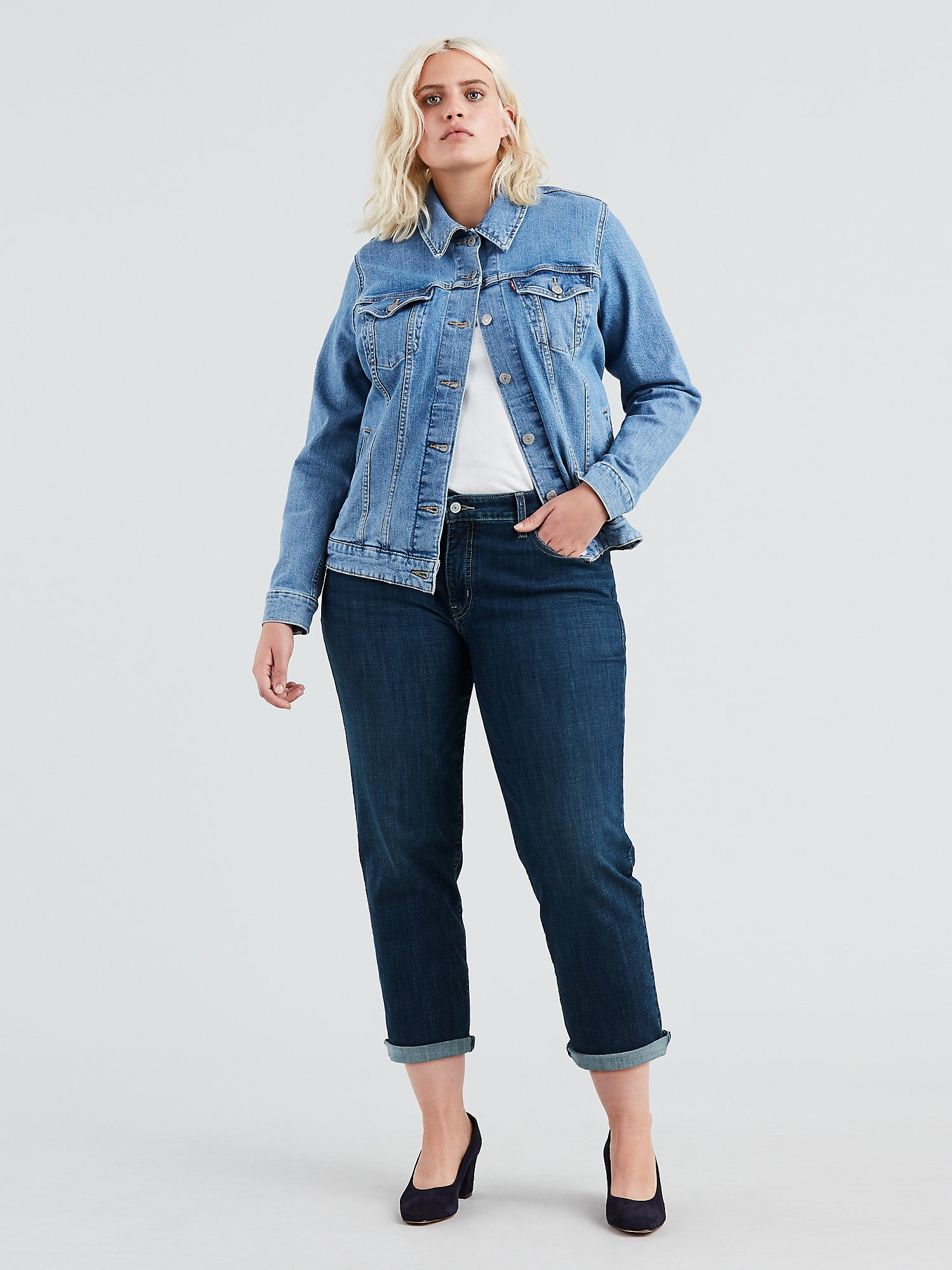 levi's plus boyfriend jeans