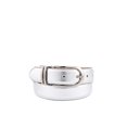 thumbnail image 6 of Womens Clamp Round Buckle On One-size-fits-all Plain Feather Edged Dress Belt Red, 6 of 7
