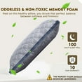 thumbnail image 5 of Pillows Queen Size, Hotel Quality Cooling Down Alternative Gusseted Bed Pillows for Side, Back, or Stomach Sleepers,Bed Pillows, Soft Pillows for Sleeping(Gray), 5 of 8