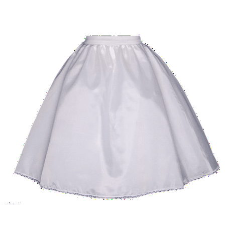 Ekidsbridal Petticoat slip underskirt crinoline dress satin for flower girl dress wedding Summer Easter Dress Special Occasions Pageant Toddler Holiday Petticoat