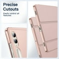 thumbnail image 7 of JETech Case for Samsung Galaxy Tab S9 Plus 12.4-Inch, Translucent Back Tri-Fold Stand Protective Tablet Cover, Support S Pen Charging, Auto Wake/Sleep (Rose Gold), 7 of 7
