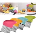 thumbnail image 1 of Crinkle Cutter Potato Folds Vegetable Stainless Steel French Fries Corrugated, 1 of 5