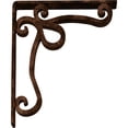 thumbnail image 4 of Ekena Millwork 2"W x 10"D x 12"H Orleans Wrought Iron Bracket, (Triple center brace), Antiqued Copper, 4 of 8