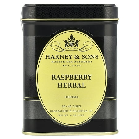 Harney & Sons Herbal Tea, Raspberry Herbal, Caffeine Free, 4 oz (112 g)